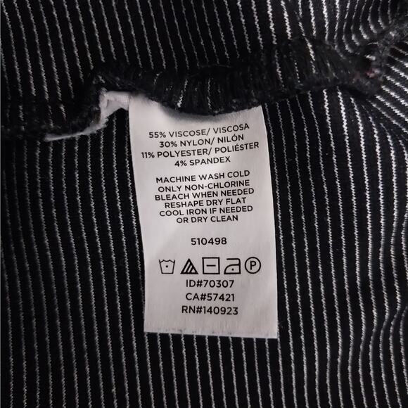 LOFT! BLACK W/GRAY MICRODOT PATTERN LUXURIOUS WINTER WEIGHT LEGGINGS! SZ M - Picture 10 of 11